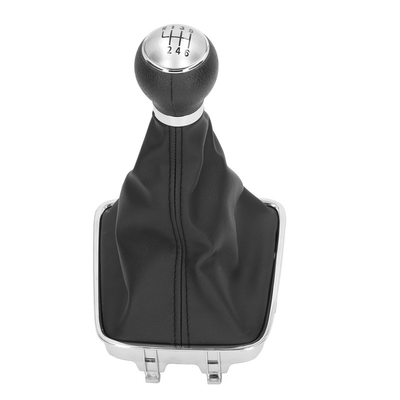 6 Speed Gear Shift Knob With PU Leather Boot Automotive