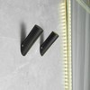 Beelee Wall Hooks Black Towel Hooks 4 Pack Coat Hooks