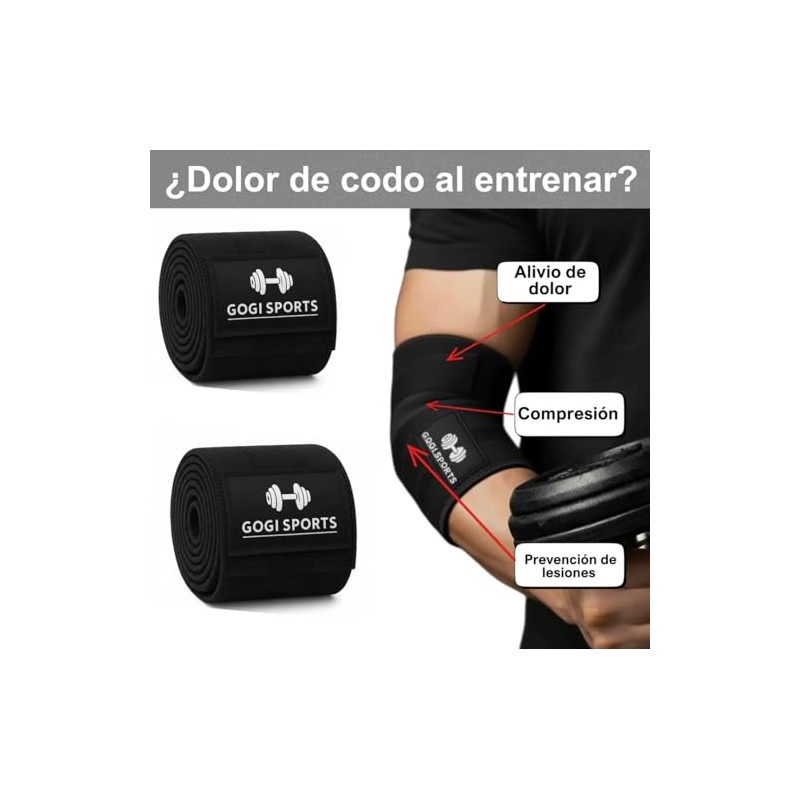 Kit Vendas Para Rodilla Knee Wraps + Coderas +muñequeras Gym