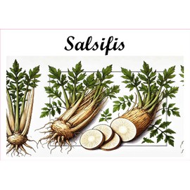 Salsifis Vinyl-Etiketten für Konserven, 52 x 75 mm, 12 Stück, selbstgemacht