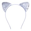 Bepod 18 Pieces Cat Ear Headbands, Sequin Headwear Hair Band