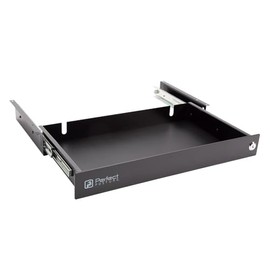 Perfect Posture Max Under Desk Storage Drawer – Large Desk Drawer with Lock for Regular & Sit-Stand Standing Desks, Black (19.5" x 7.5")