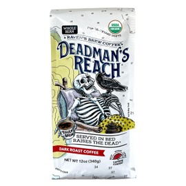 Raven's Brew Coffee 12 oz - Dark Roast - High Speed Blend with a Sweet Bite (Organic Whole Bean, 12 oz)