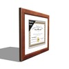Creative Picture Frames 10x12 Walnut Finish Diploma Frame with White