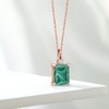 Gem Stone King 18K Rose Gold Plated Silver Green Malachite
