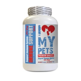I LOVE MY PETS LLC Dog Immune Health - Dog Immune Support - Booster - Healthy PET - Supplement - Dog Turmeric Supplement - 60 Treats (1 Bottle)