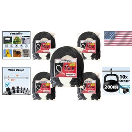 350 Pack Heavy Duty Zip Ties - 18 Inch Black Cable Ties for Outdoor Use