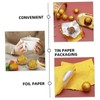 KICHOUSE 200pcs Candy Foil Wrappers Reusable Aluminum Foil Sheets Sealing