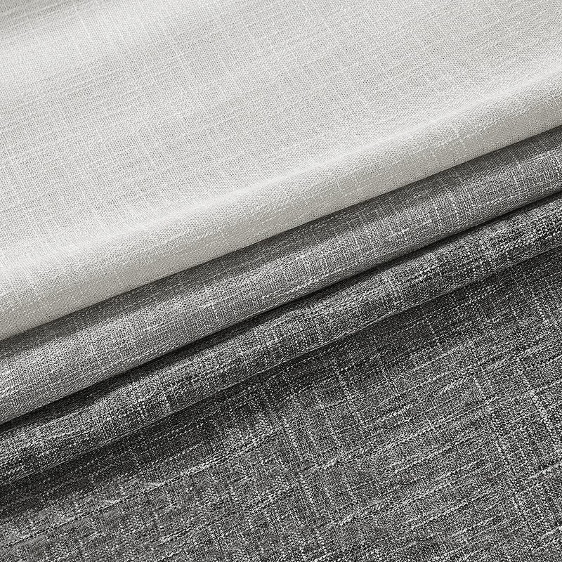 Central Park Ombre Rayon Blend Heavy Linen Texture Window Curtain