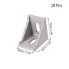 sourcing map Inside Corner Bracket Gusset, 35mm x 35mm for