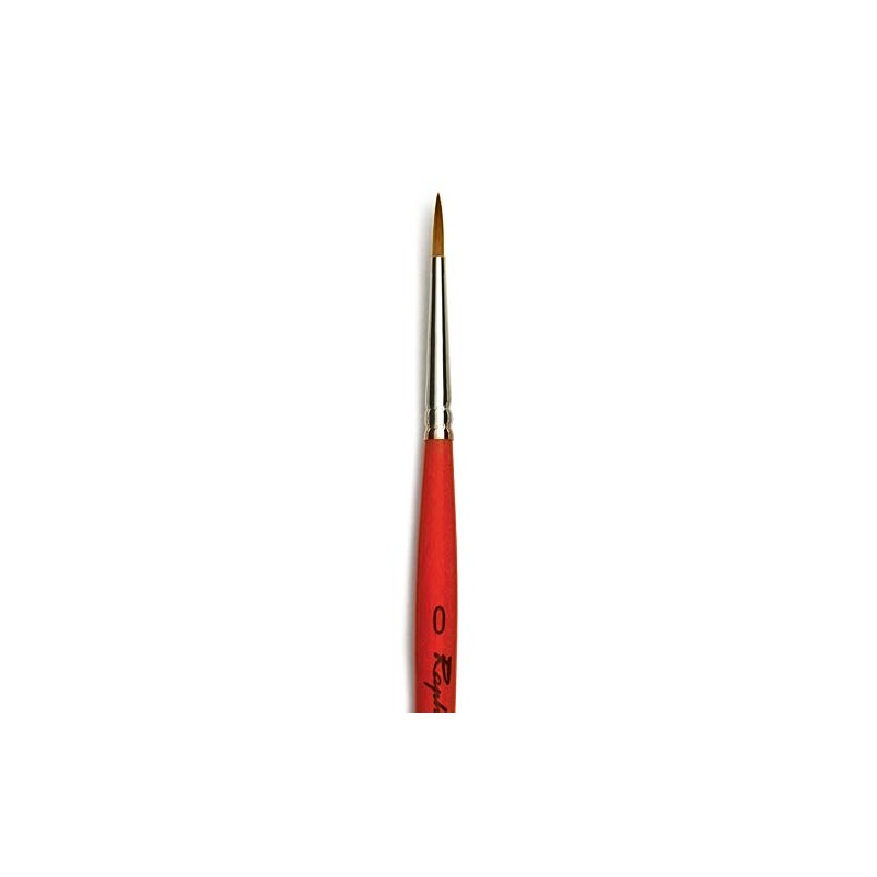 Raphael Kaerell Short Handle Watercolor Brush, Round, 0, Natural