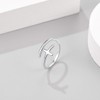 Silver Ring for Women Adjustable Christian Ring 925 Sterling Silver