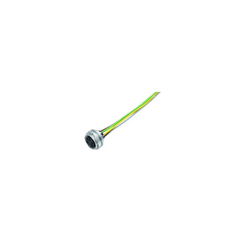 BINDER 09 0474 702 08 Miniature Round Plug Connector Flange
