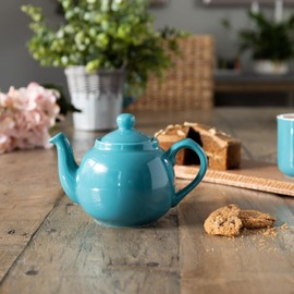 London Pottery Farmhouse Teapot Aqua 2cup