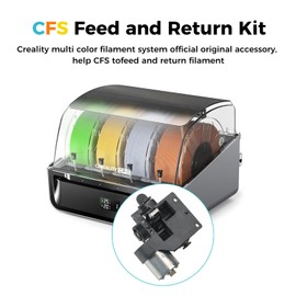 Creality CFS Feed and Return Kit 3D Printer Accessories, Original CFS Replacement Accessories, CFS Feed and Withdraw Filament Kit with Teflon Tube 200mm & 230mm, Pneumatic Connector for 3D Printer