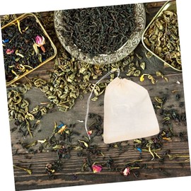 Mikinona 50pcs Cotton Stew Bags Drawstring Large Muslin Bags for Cooking Reusable Soup Strainer