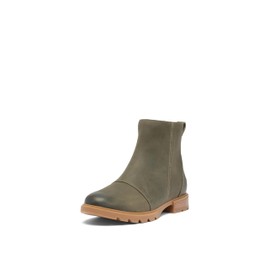 SOREL Women's Emelie lll Zip Waterproof Boot - Stone Green, Gum 2 - 10