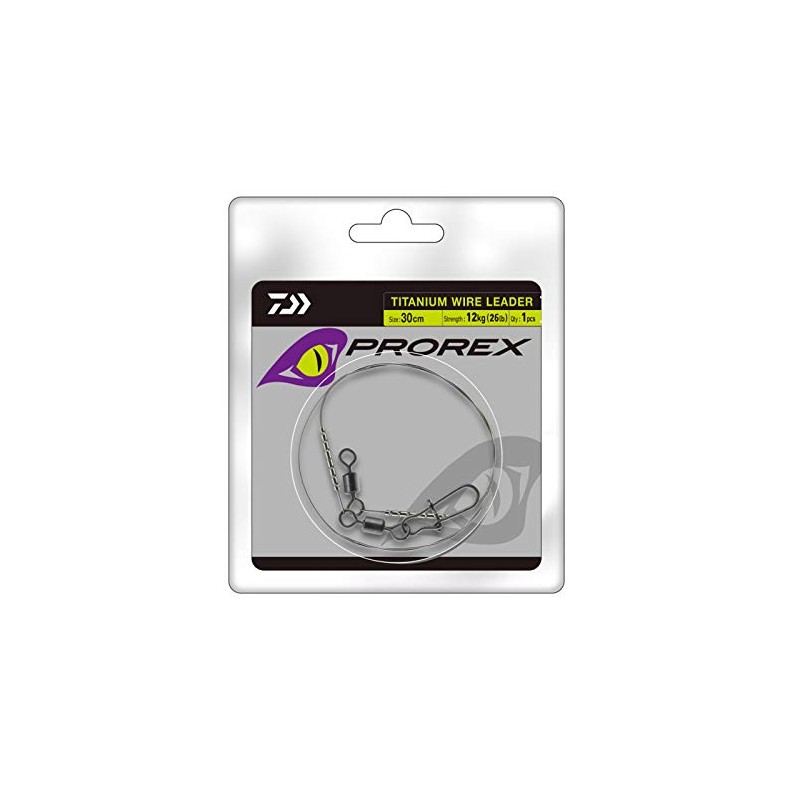 Daiwa Prorex Titanium Wire Leader 20cm 18kg/40lb