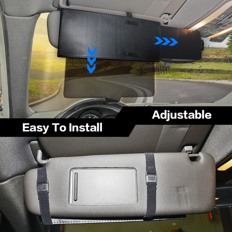 VAGURFO Car Visor Extender,Windshield Shade and Side Window Shade,Car Visor