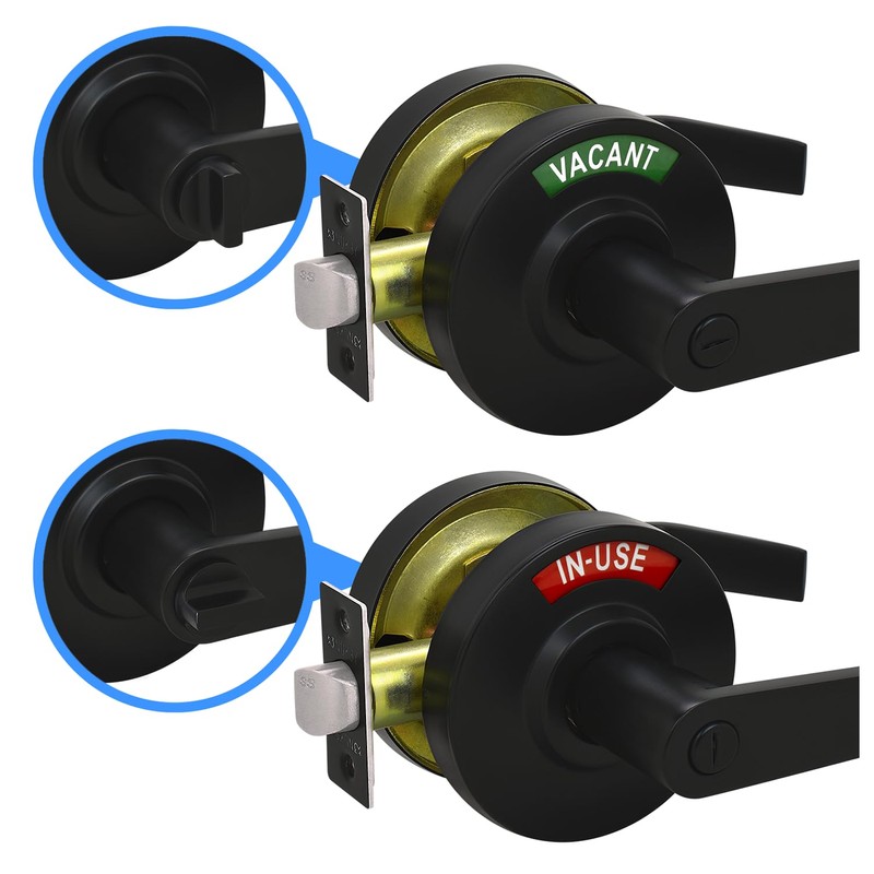 Nuk3y Indio Grade 2 Commercial Duty Indicator Lever Lockset (Privacy,