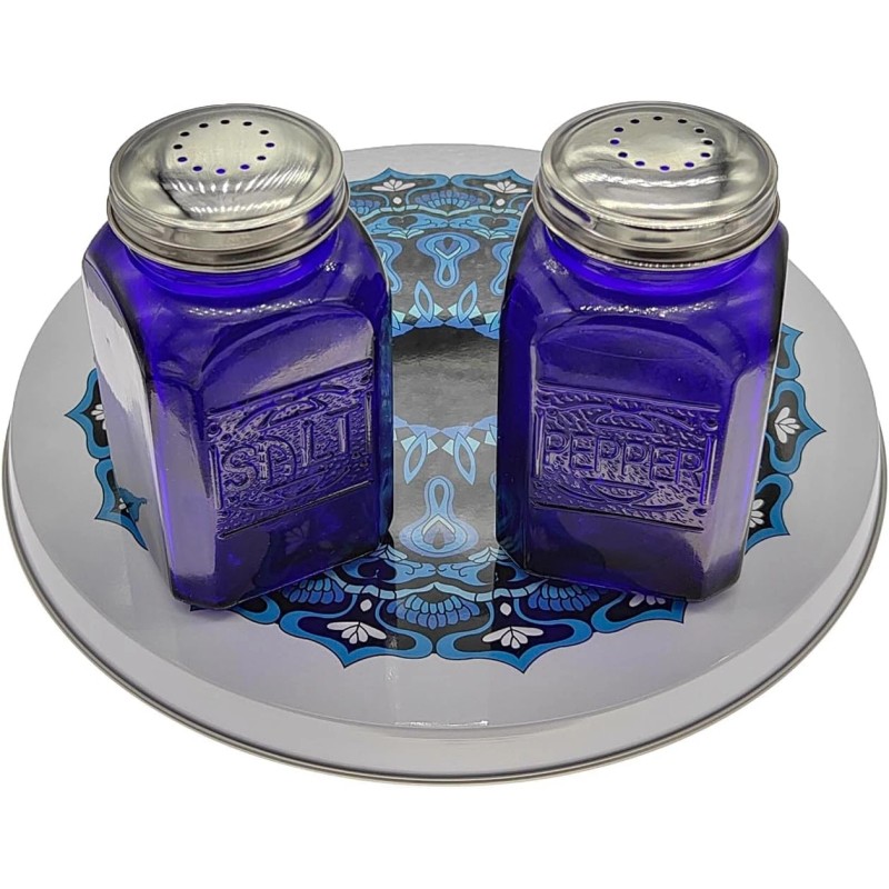 Ritadeshop Burner Covers for Electric Stove (Blue Mandala, round 8/10'')