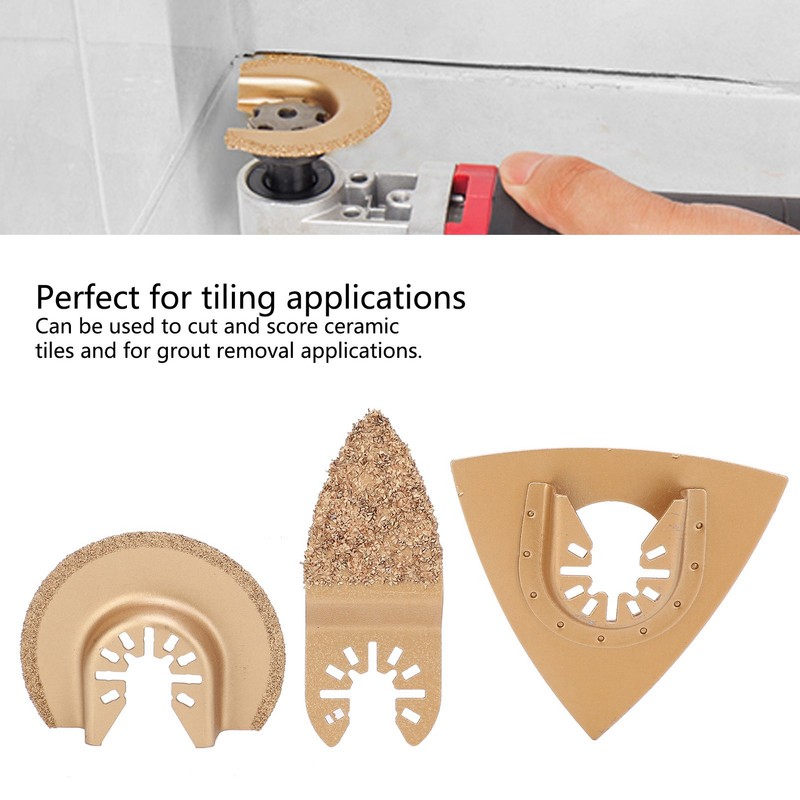 6PCS Hard Alloy Saw Blades Multifunctional Oscillating Saw Blades Tool