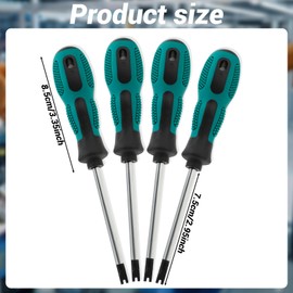 Cobee U-Type Screwdriver M1.7 / M2.0 / M2.3 / M2.6, 4 Pieces U Screwdriver with Magnetic U Screwdriver Set Screwdriver for Attaching and Loosening Stuck