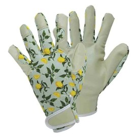 Sicilian Lemon Gardening Gloves Medium Size 8 For Pruning, Planting And Weeding