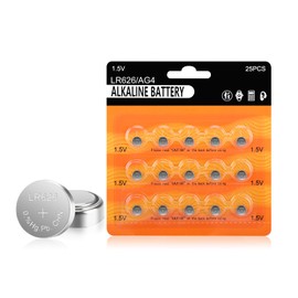 kunying AG4 LR626 Battery 15 Pack, Long-Lasting LR626/L626 /SR626 /377 /SR626SW Batteries Coin Cells for Watches Calculators Toys