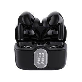 Audífonos Inalámbricos Bluetooth 5.3, Auriculares Inalámbricos, Pantalla LED, 15 Horas de Batería, IPX4 Resistente al Agua, Sonido Grave Potente, Ideal para Deporte, Gimnasio y Uso Diario