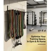 9 Hook Wall Mount Gym Storage Rack, Heavy-Duty Fitness Equipment