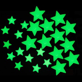 Glow in The Dark Florescent Stars, Wall Decals, Decor Stickers for Baby and Kids Bedroom Decoration