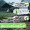 Earth Anchors | Wind Resistant Tent Stakes - High-Tensile Strength