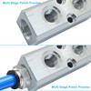 Aracombie 5 Way 7 Port Air Compressor Manifold Block, Aluminum