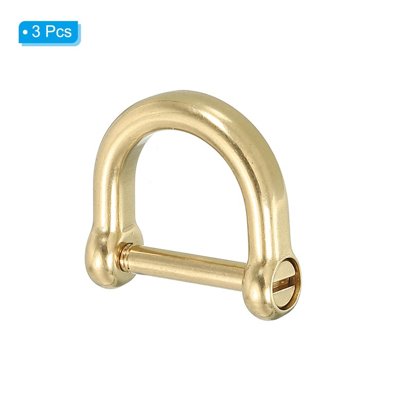 PATIKIL D-Ring Shackles, 3Pcs 1/2 Inch Inside Width Solid Pure