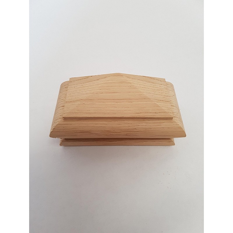Solid Oak Pyramid Style Stair Newel Caps Rebate to fit