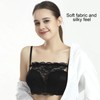 DHWEKU Women's Lace Clip On Mock Camisole Bra Insert Overlay