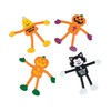 Cute Religious Halloween Vibrant Multicolor Characters Bendables - 4"x3" (Pack