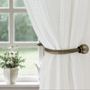 Adjustable Gold Curtain Holdbacks, Foldable Tiebacks for Heavy Drapes