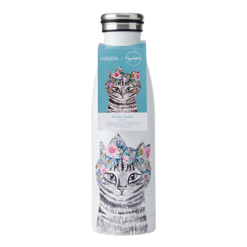 MIKASA Tipperleyhill Double-Walled Stainless Steel Bottle, 500 ml Vacuum Insulated
