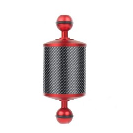 CS PRIORITY Enhanced Dia 60mm Carbon Fiber Float Buoyancy Aquatic Arm 5" 8" Dual Ballhead 1" DSL Camera Tray Underwater Diving Accessories (New 5 inch Red)
