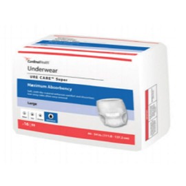 Kendall/Covidien Surecare Protective Underwear Extra-Heavy Absorbency Size Large Pk/16, Blue