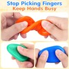 Fidget Toys Sensory Stone for Kids: 6 Pack Textured Worry