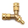 EATAKWARD Pressure Washer Tee, 3/8 Inch Fitting, Splitter Coupler, Quick
