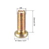 sourcing map M8x20mm Furniture Screw Hex Socket Machine Screws Zinc