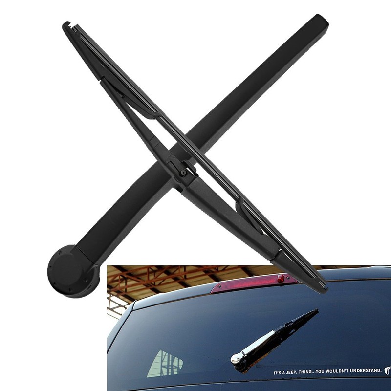05139836AB Rear Windshield Wiper Arm + Blade Set Replacement for