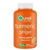 Qunol Turmeric Plus Ginger, 100 Day Suply 200 Gummies 500mg