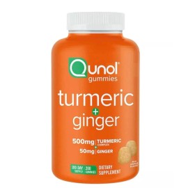 Qunol Turmeric Plus Ginger, 100 Day Suply 200 Gummies 500mg + 50 mg Mega