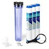 20 x 2.5-Inches Transparent Slim Whole House Water Filter Purifier