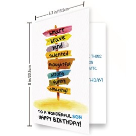Mcduldul Birthday Card for Son | Funny Birthdays Cards Gifts for Adult Sons from Mom Dad Parents| Happy Birthday to A Wonderful Sons